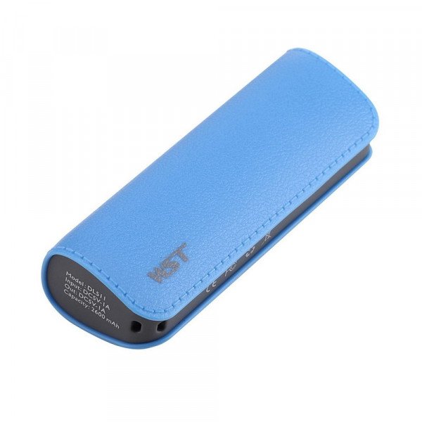 Wholesale 2600 mAh Ultra Compact Portable Charger External Battery Power Bank (Blue)